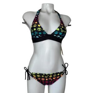 Hobie Peace Black Bikini – Size XS – New with Tags